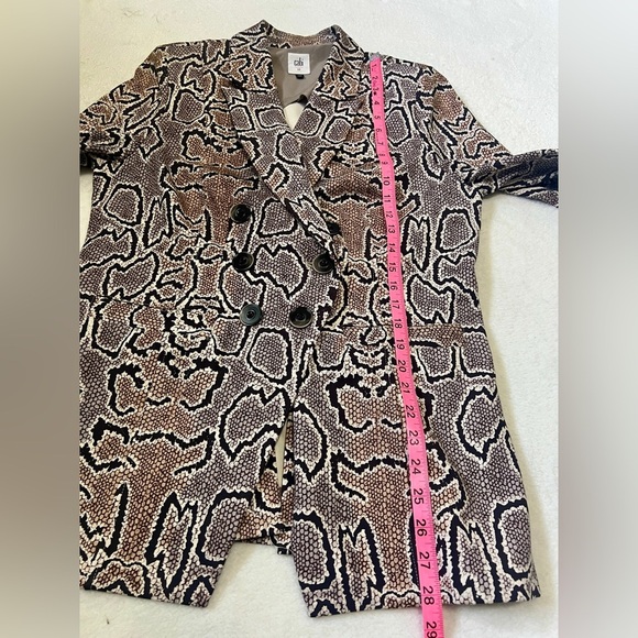 Cabi Python Snake Double Breasted Blazer - Size 12 - Picture 12 of 13